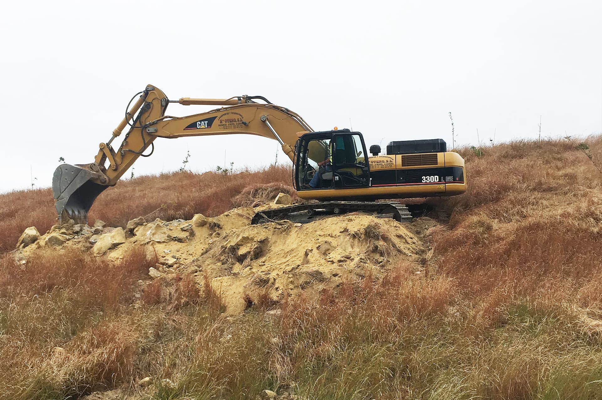 Desmontes, derribos y compactaciones en Galicia